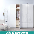 Apartment Project Schlafzimmer Kleiderschrank ausziehbare Tür Design (AIS-W486)